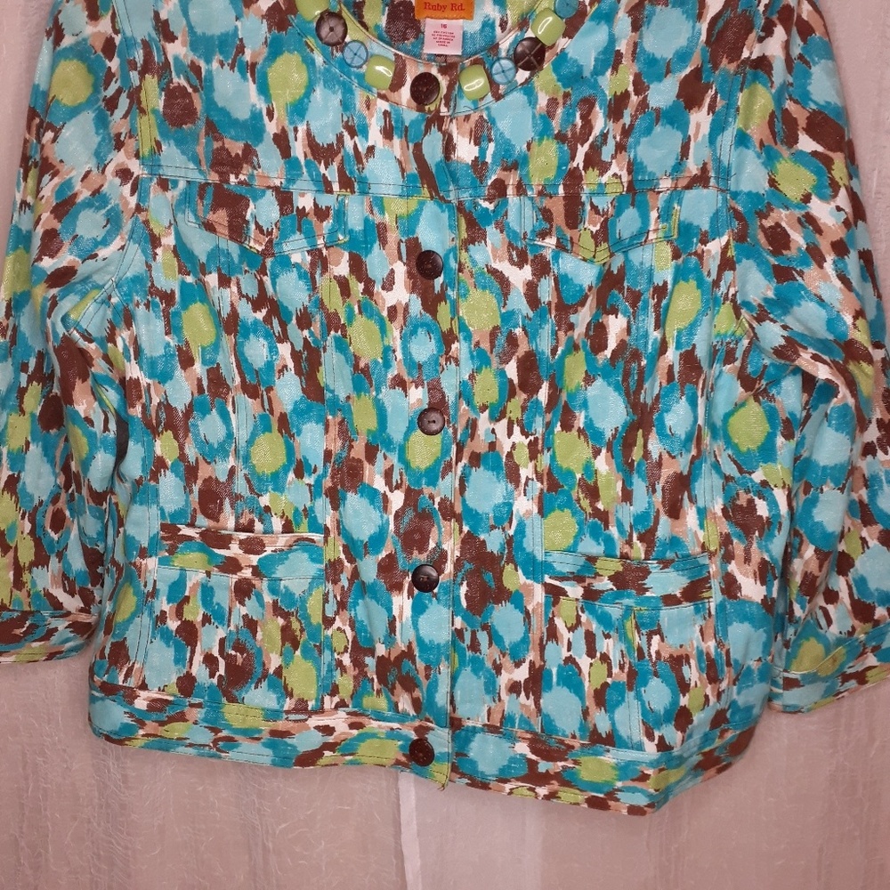Ruby Rd.‎ Beaded Neck Jacket - Picture 3 of 8